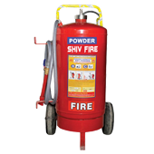 BC Dry Powder Fire Extinguishers Trolly